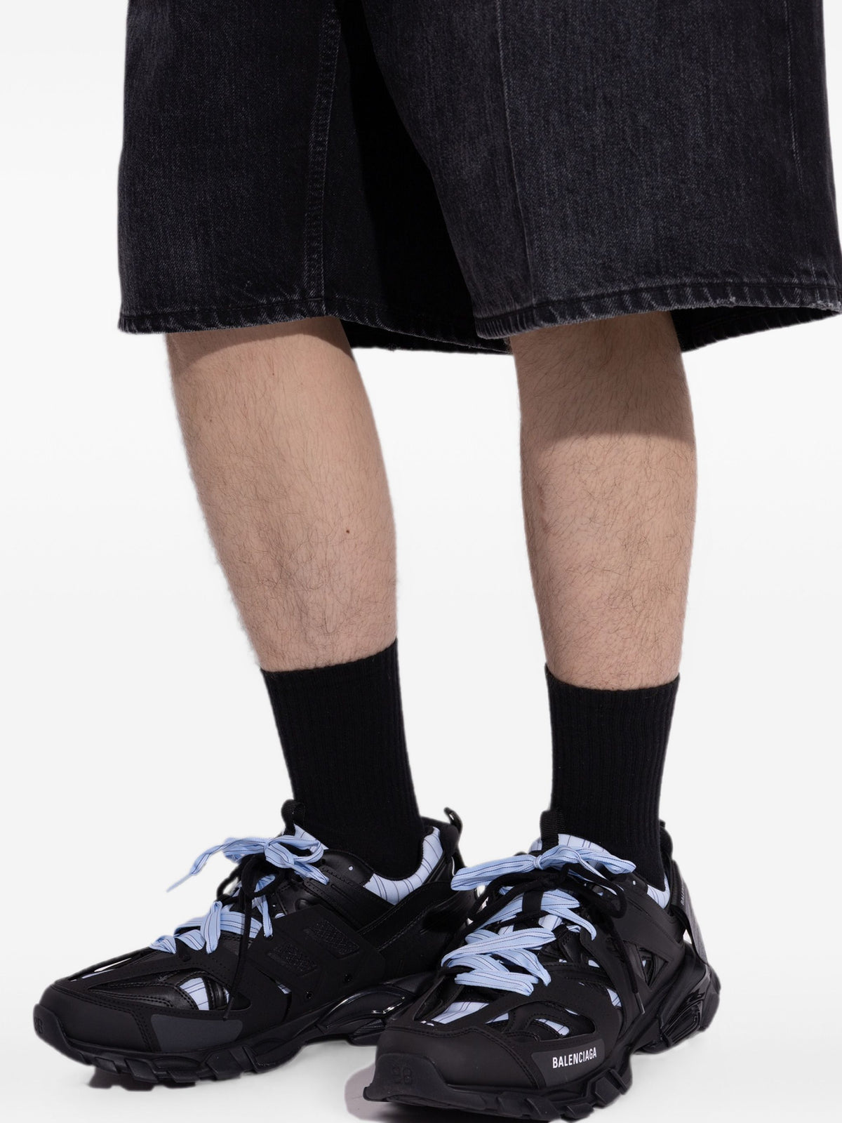 Balenciaga Track Sneaker Black Light Blue