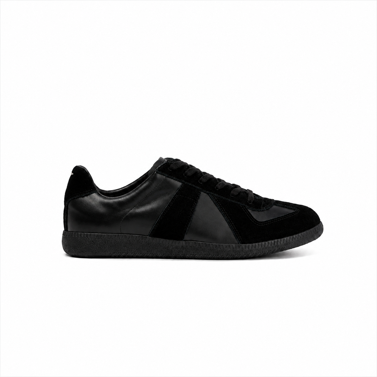 Replica leather and suede sneakers
