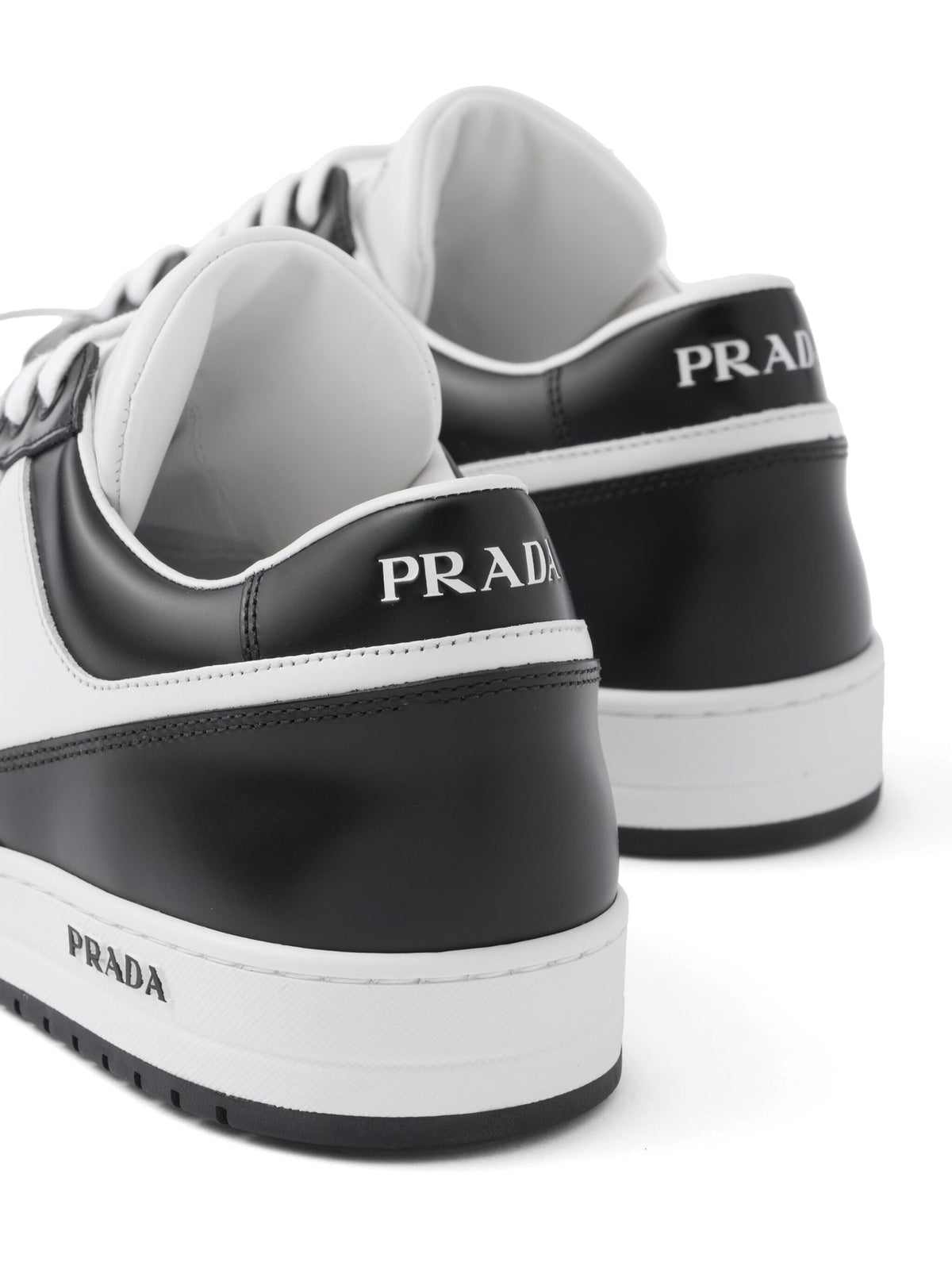 Prada Downtown Leather Sneakers