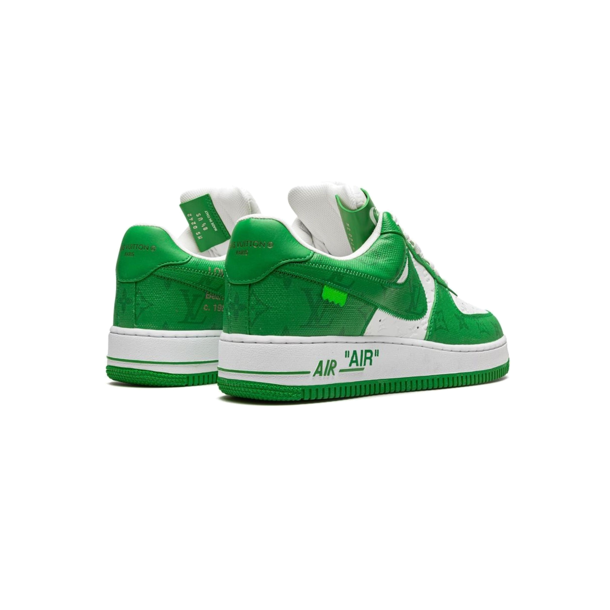 LV x  AF1 Low Virgil Abloh Green White
