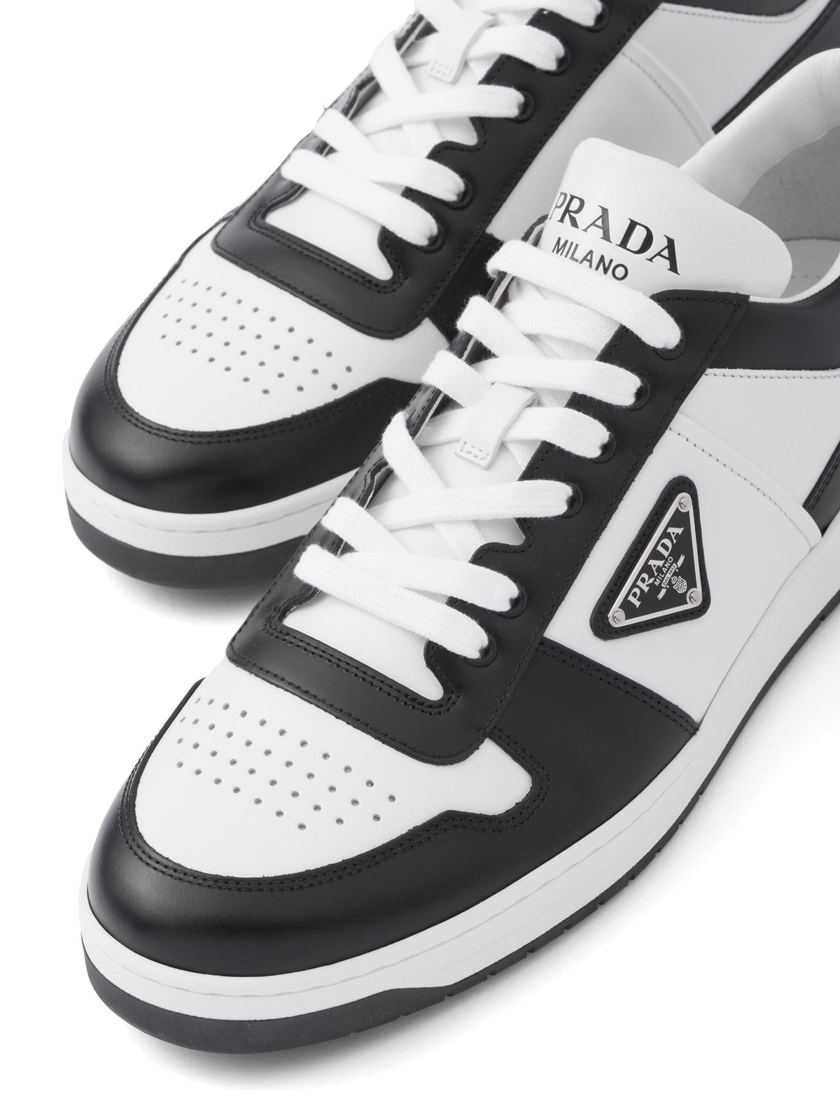 Prada Downtown Leather Sneakers
