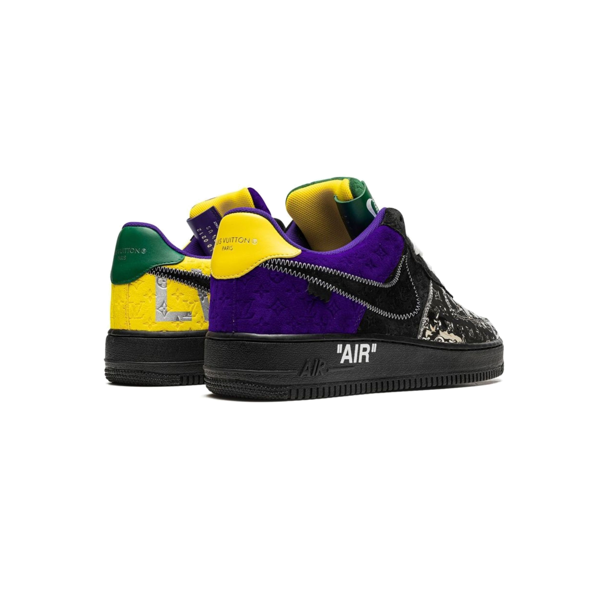LV x  AF1 Low By Virgil Abloh Multi Color Patchwork